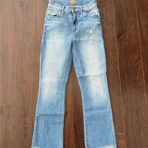 MOTHER Light Blue Straight Leg Jeans